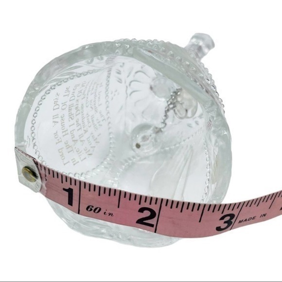 Crystal Glass - Bell Prayer Hands | Sz. 5" x 2.5" | Vintage Home Decor - Picture 3 of 10